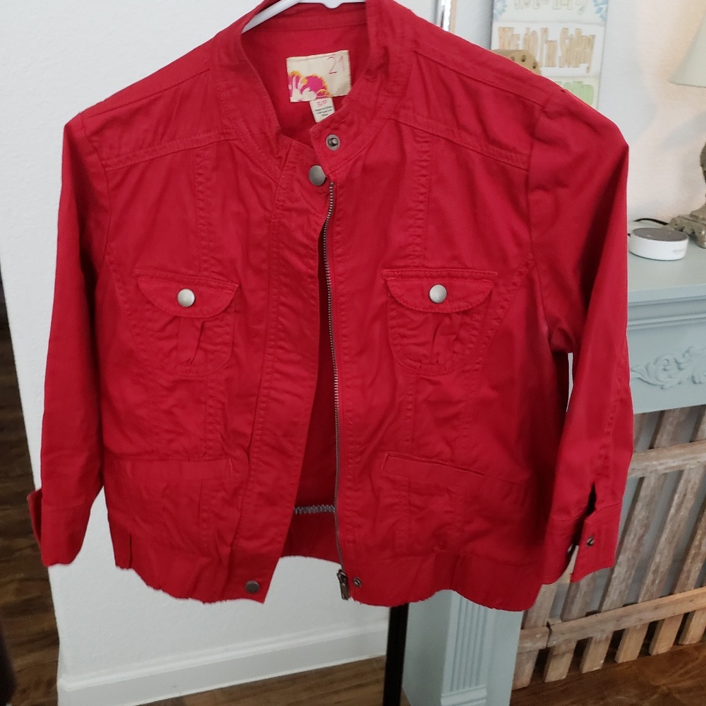 Red jacket